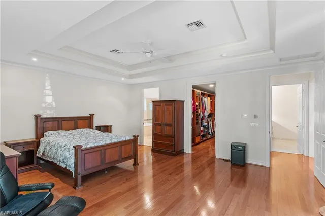 a view of entrance with wooden floor and a window