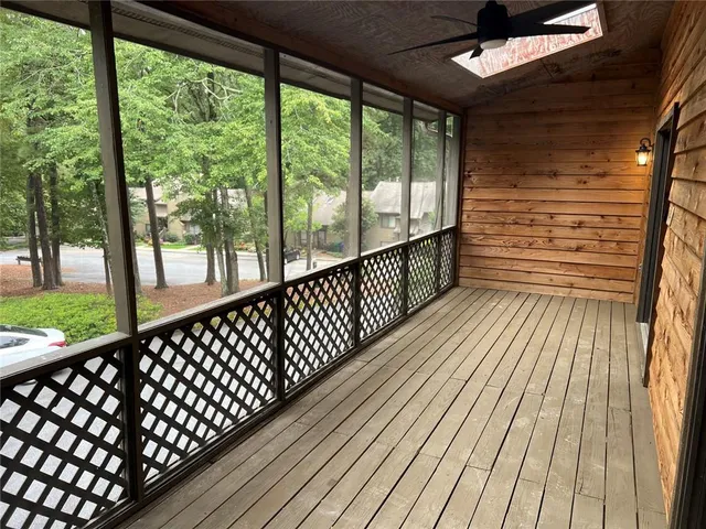 a view of city from balcony