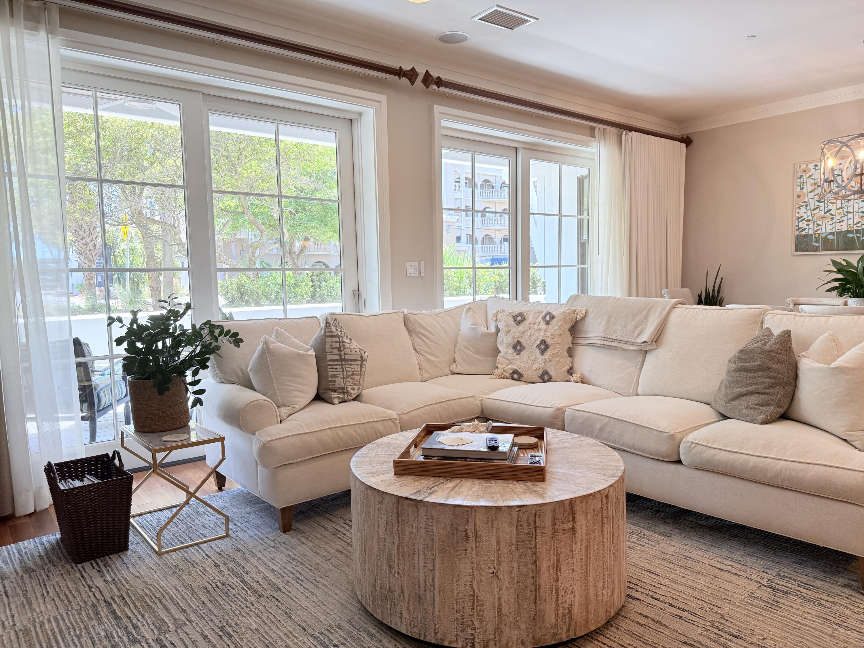 32461 East County Highway 30A, Unit 104 Inlet Beach, FL 32461 - Photo 4 of 97 a living room with furniture and a large window