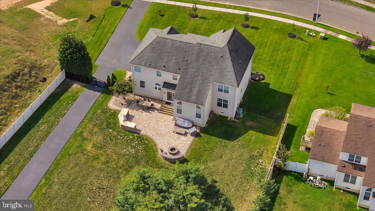 8 Elk Court Sewell, NJ 08080 - Photo 37 of 38 an aerial view of a house with a garden and swimming pool