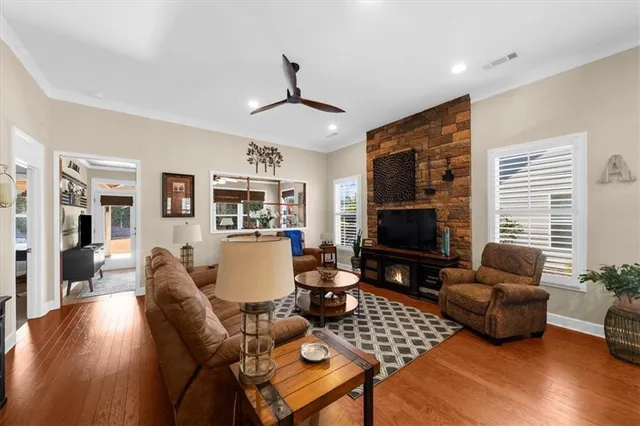 a room with furniture and window