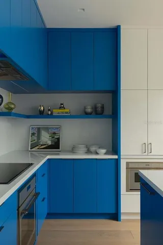 a view of cabinets with wooden floor and cabinets