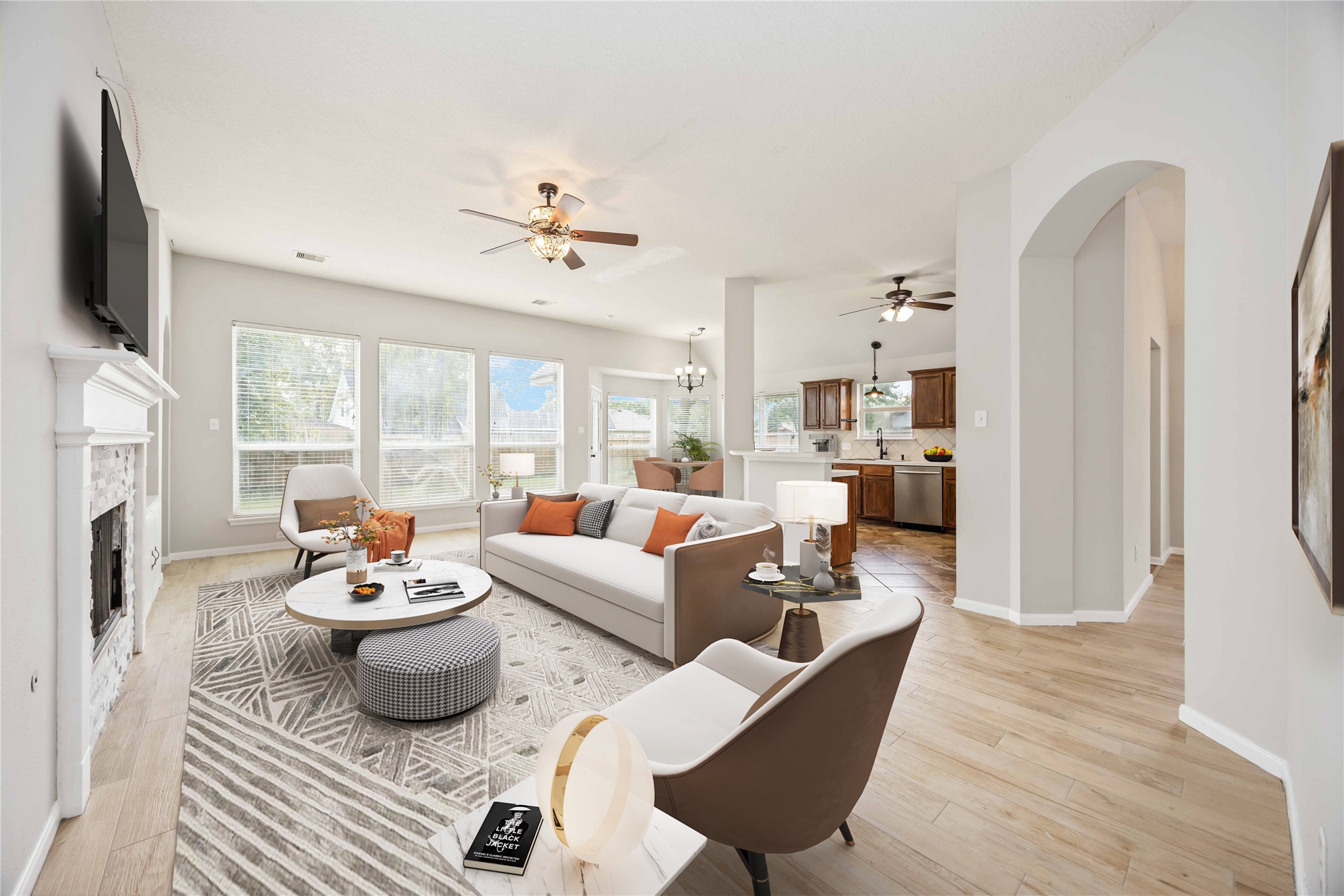 17102 Jetty Court Crosby, TX 77532 - Photo 13 of 39 Virtually staged living room