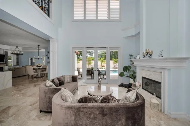 a close view of a chandelier in a bathroom