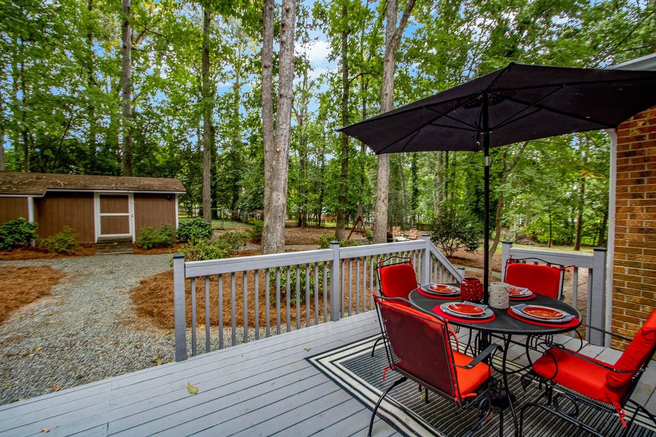 6005 Spring Valley Drive Raleigh, NC 27616 - Photo 32 of 34 Back Deck