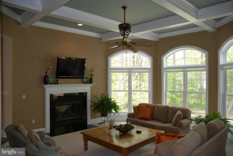 327 Reserve Gate Terrace Silver Spring, MD 20905 - Photo 23 of 28 Family Room with coffered ceiling
