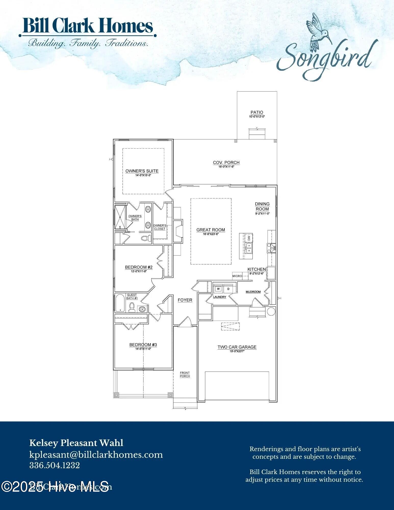 321 Bluebird Lane Hampstead, NC 28443 - Photo 16 of 16 Floorplan