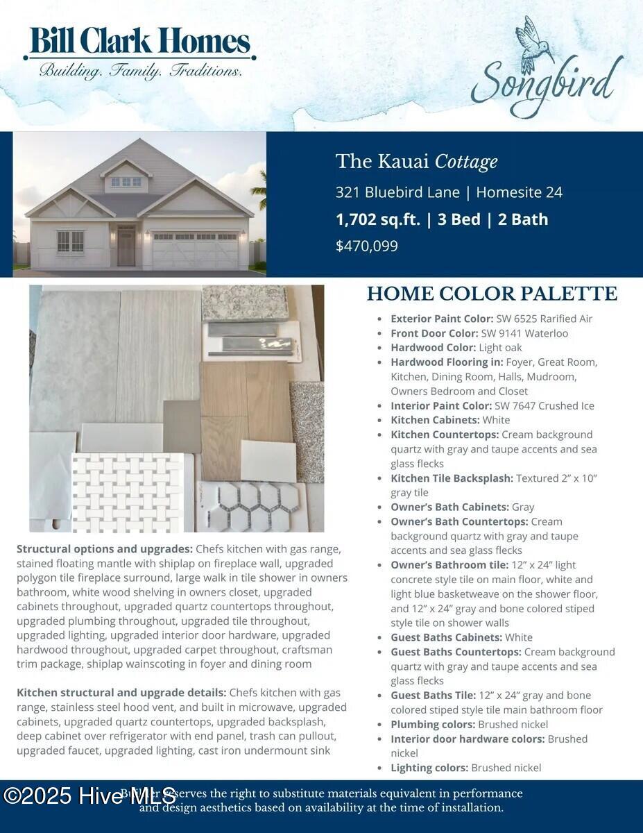 321 Bluebird Lane Hampstead, NC 28443 - Photo 4 of 16 Color Palette