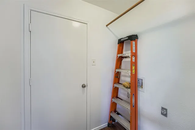 a view of an entryway with staircase
