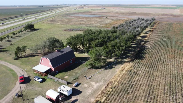 a view of yard with ocean view