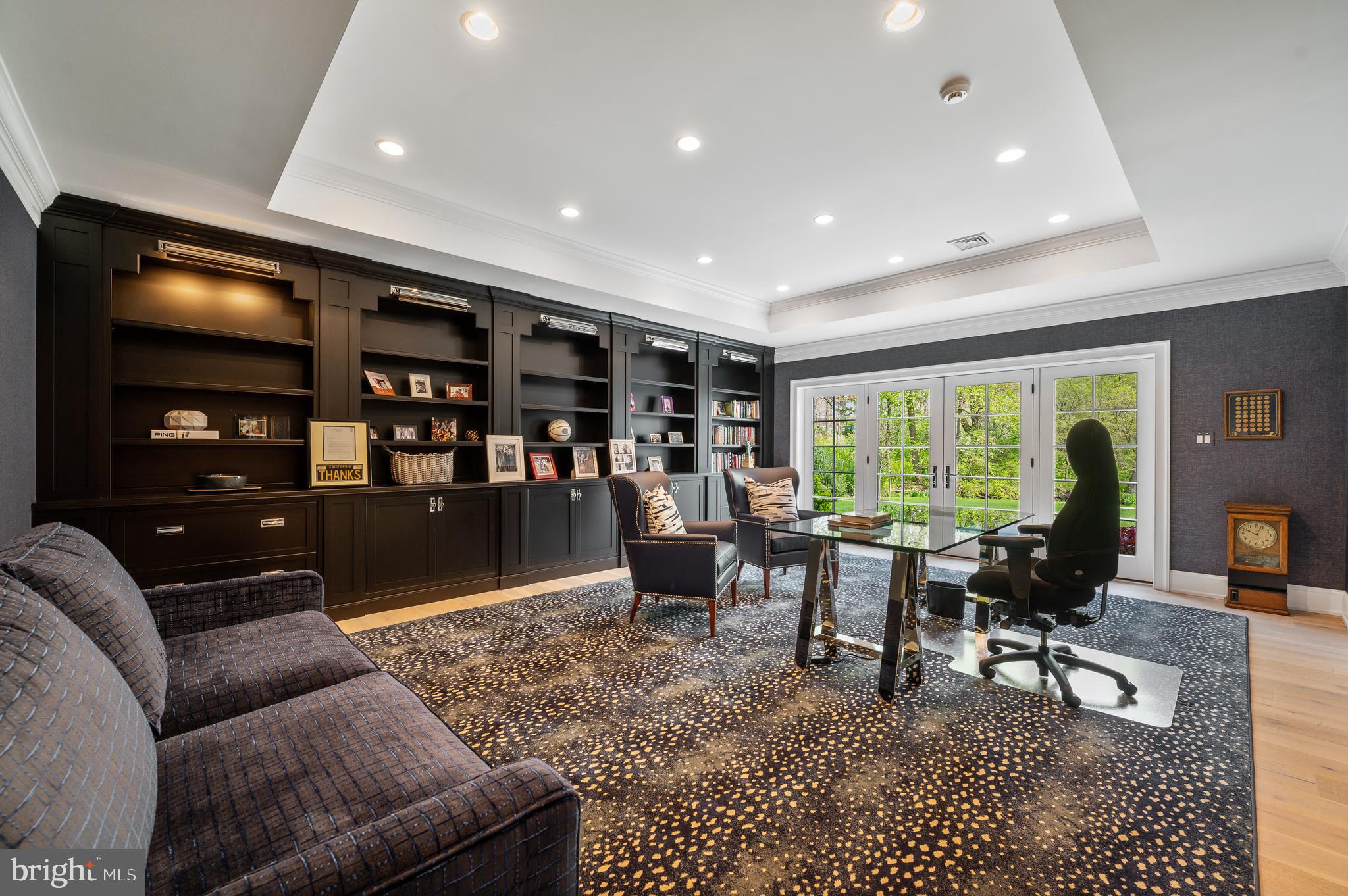 431 Boxwood Road Bryn Mawr, PA 19010 - Photo 64 of 83 Office w/ custom built-ins accesses back yard