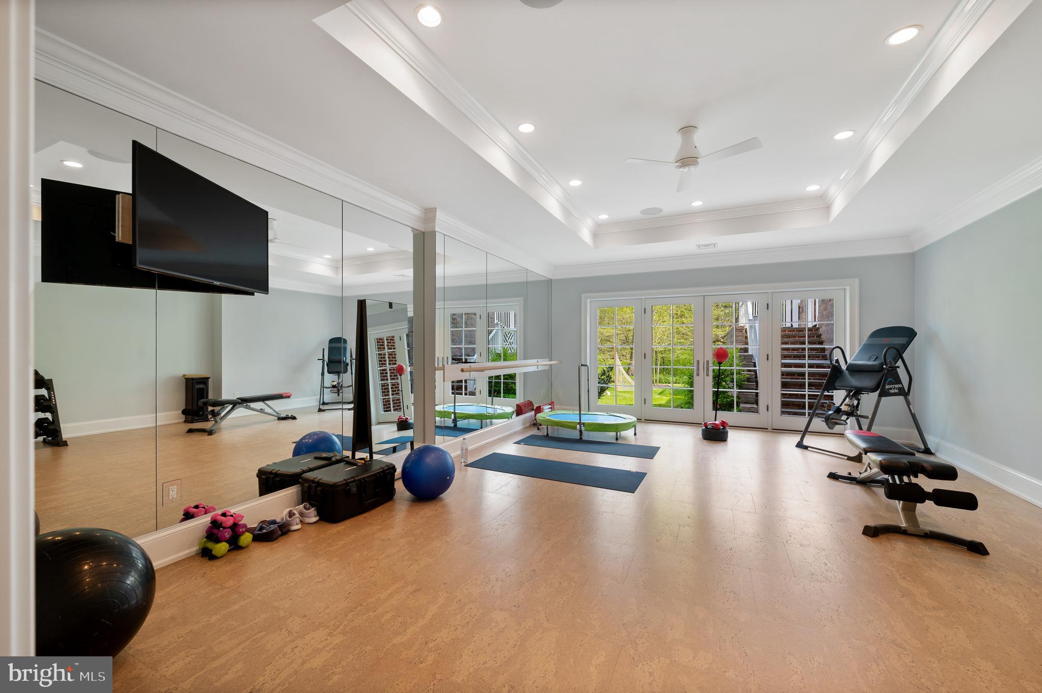 431 Boxwood Road Bryn Mawr, PA 19010 - Photo 65 of 83 Exercise/ballet room w/ doors to back yard