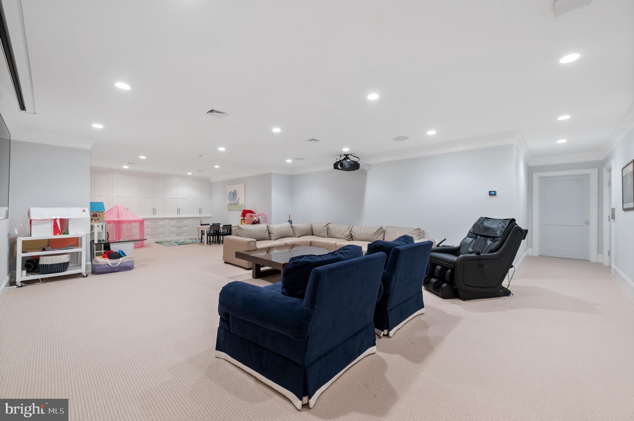 431 Boxwood Road Bryn Mawr, PA 19010 - Photo 69 of 83 Family Room w/ projection screen in lower level