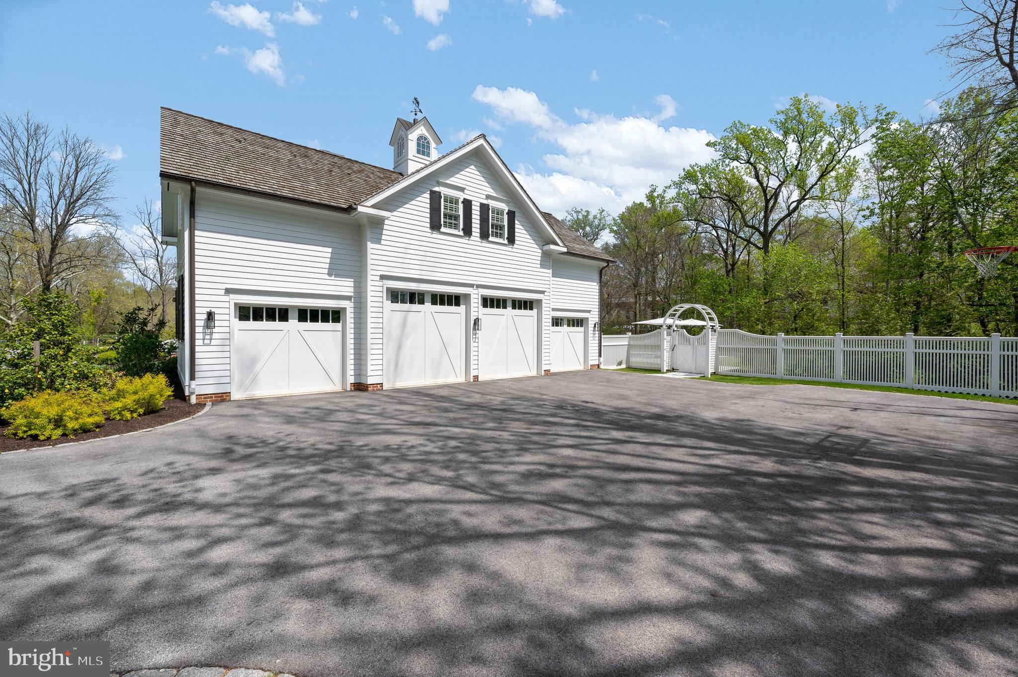 431 Boxwood Road Bryn Mawr, PA 19010 - Photo 71 of 83 4 car garage w/ epoxy floors - backyard gate