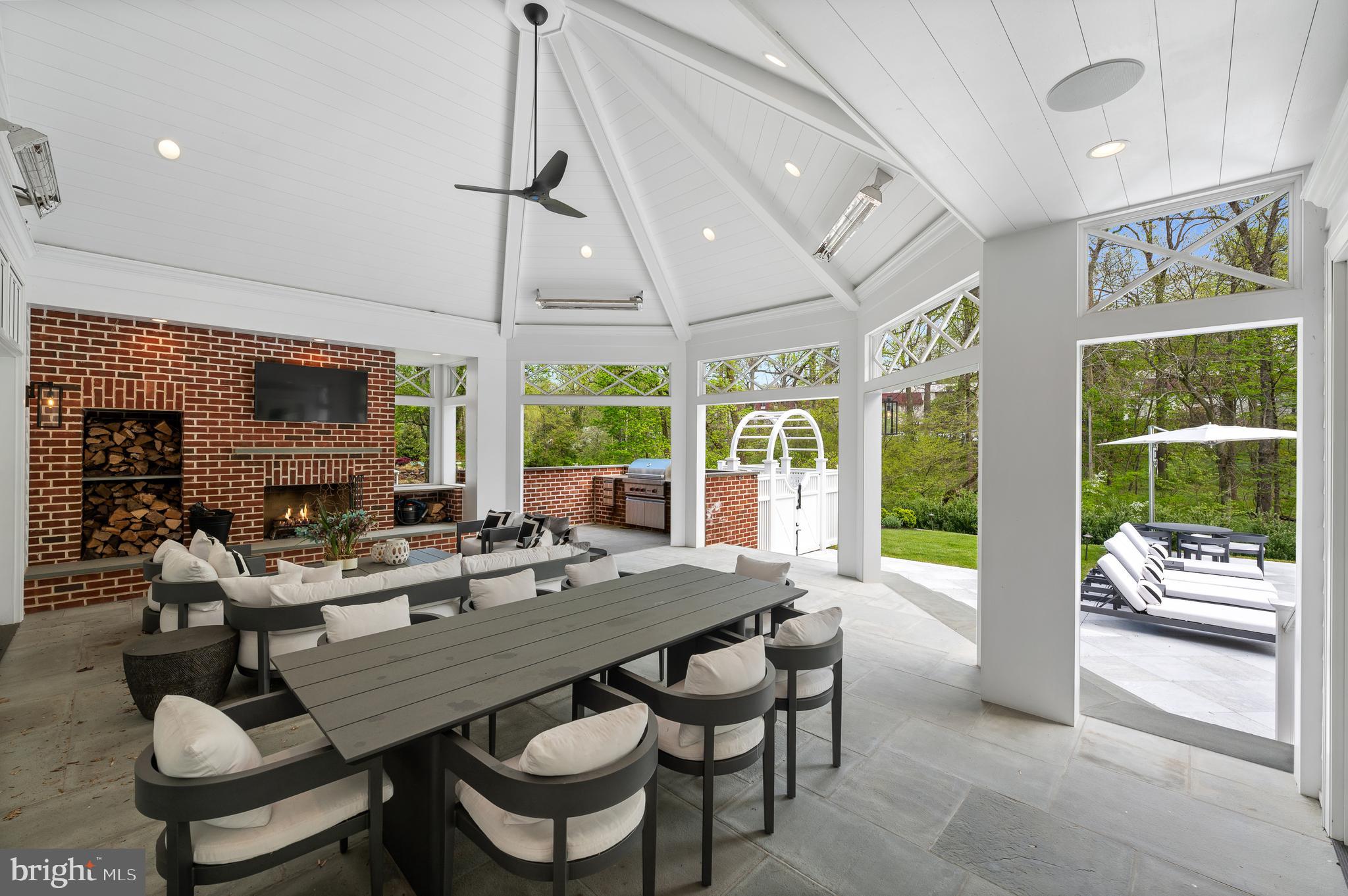 431 Boxwood Road Bryn Mawr, PA 19010 - Photo 80 of 83 The heated ceilings &fireplace extend the use