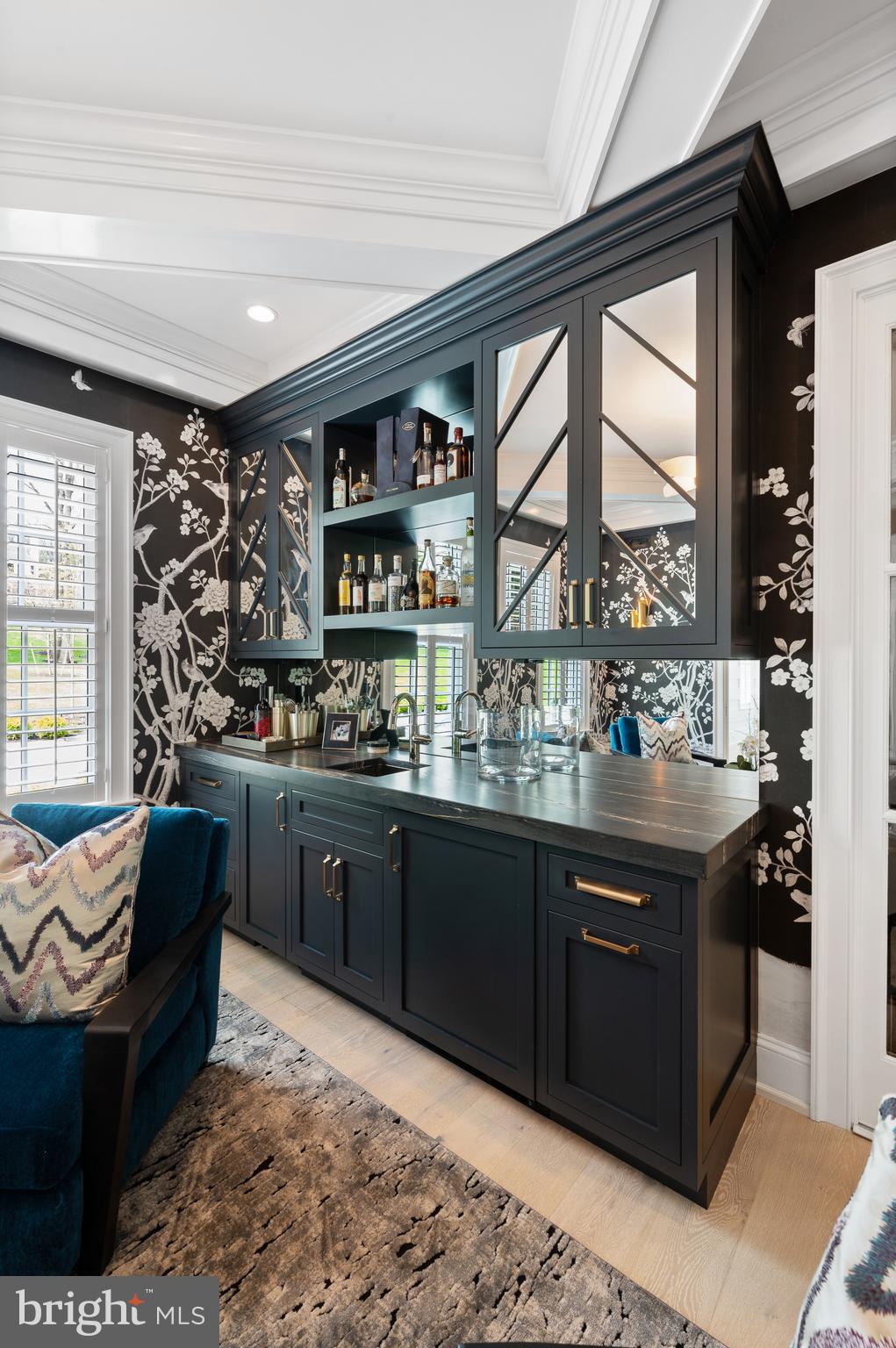 431 Boxwood Road Bryn Mawr, PA 19010 - Photo 9 of 83 Built in wet bar with sink and fridge