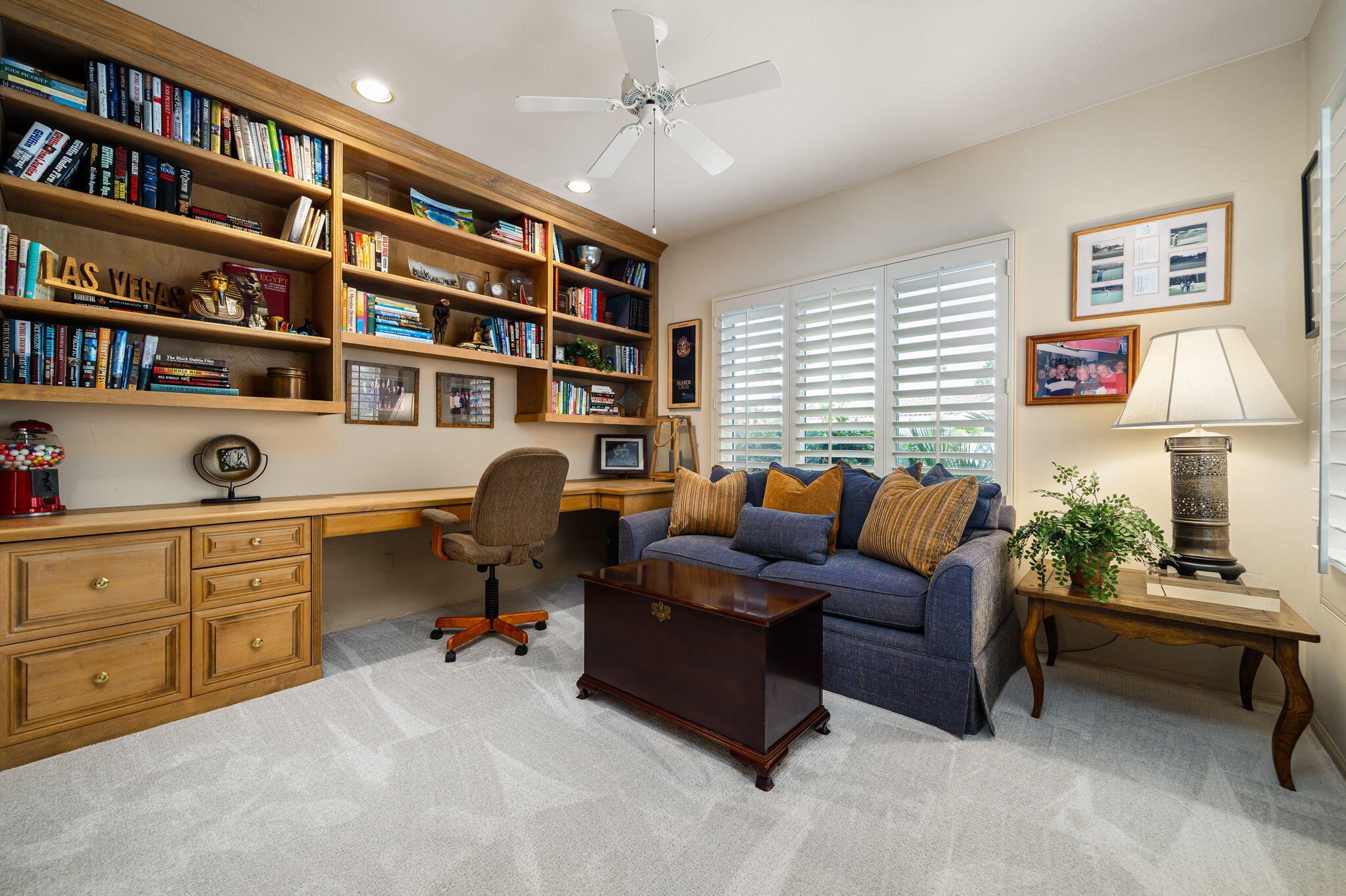 45595 Apache Road Indian Wells, CA 92210 - Photo 50 of 58 a reading room with furniture and a book shelf