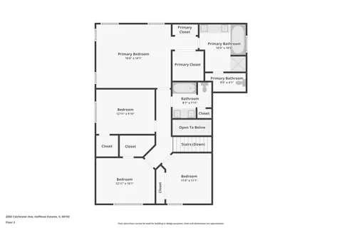 $535,000 | 2050 Colchester Avenue, Hoffman Estates, IL 60192