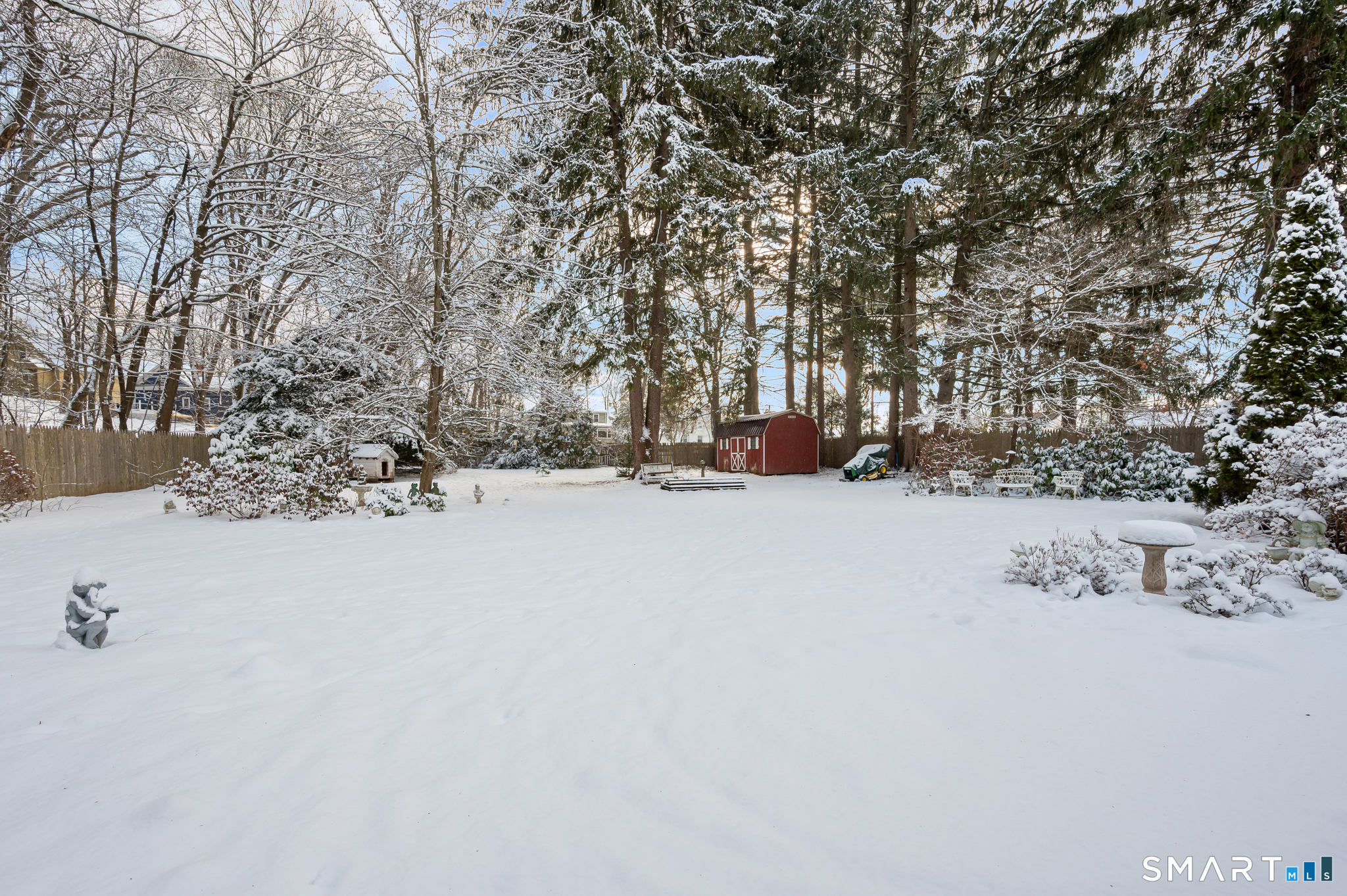 164 St John Street Manchester, CT 06040 - Photo 28 of 34 Large level back yard with Klotter Farms shed.
