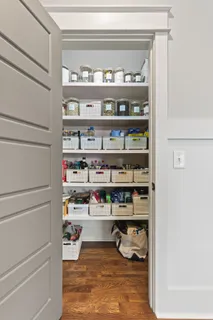 a room with storage and utility