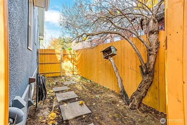 a front view of a house with a snow