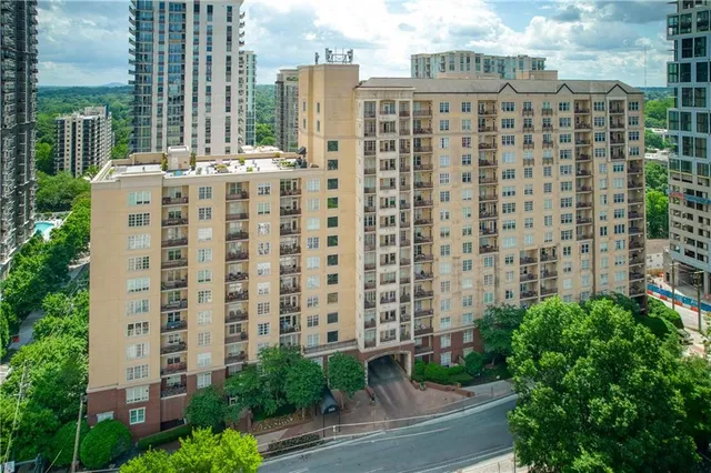 a front view of a building with porch