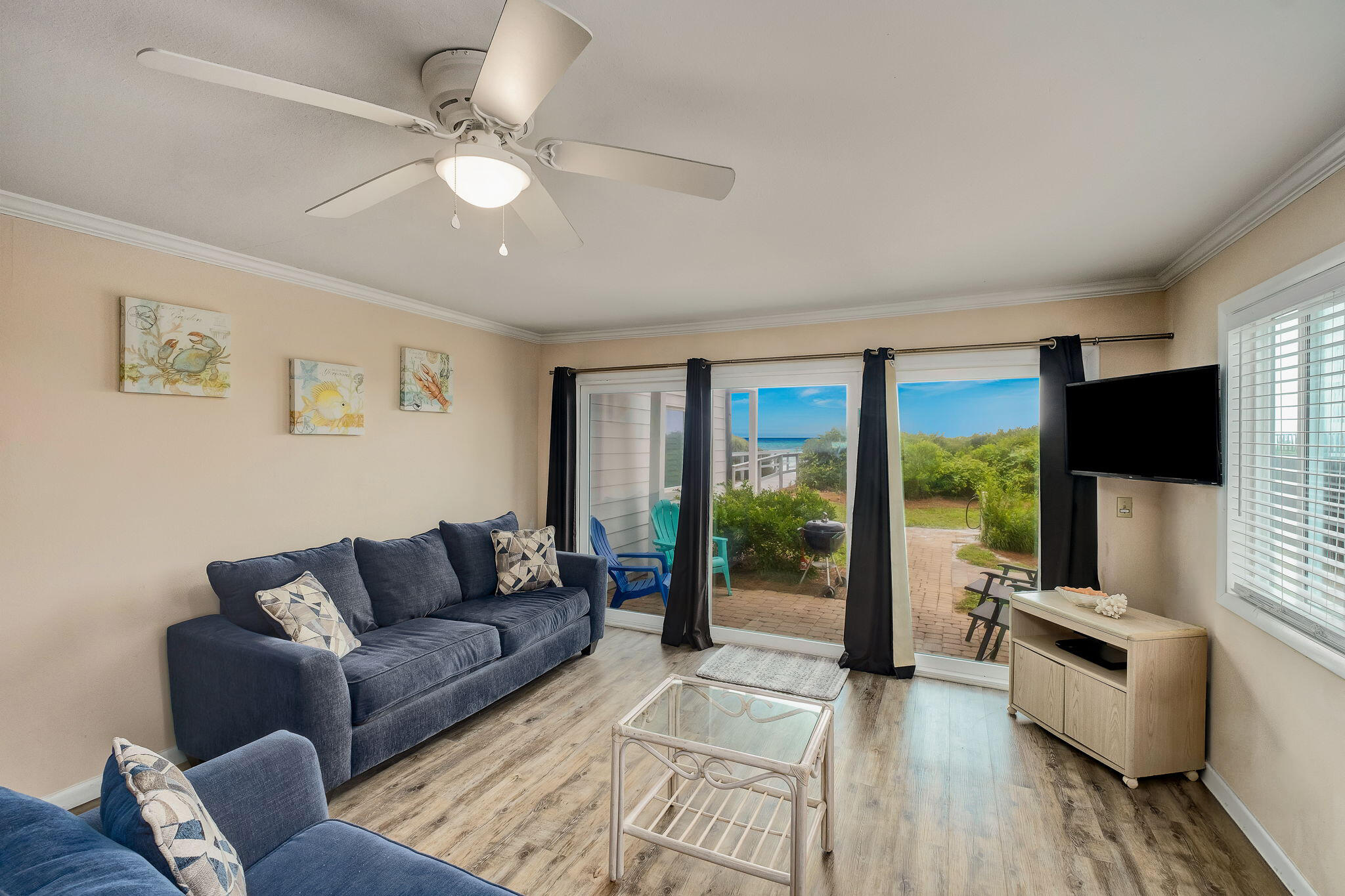 7998 East County Highway 30A, Unit 3 Inlet Beach, FL 32461 - Photo 7 of 18 Living Room with Gulf View