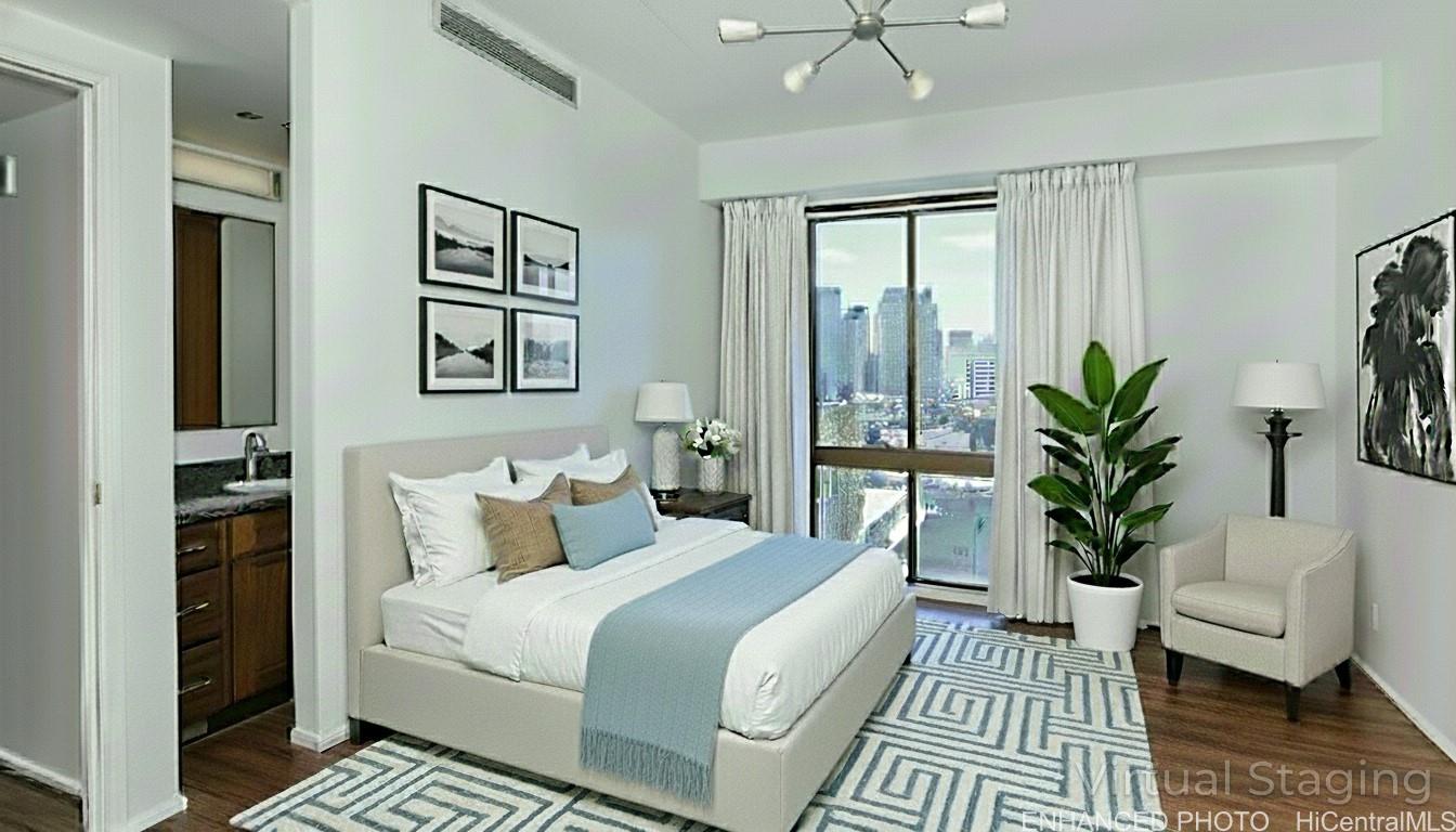 225 Queen Street, Unit 20D Honolulu, HI 96813 - Photo 11 of 25 Enhanced Very comfortable bedroom