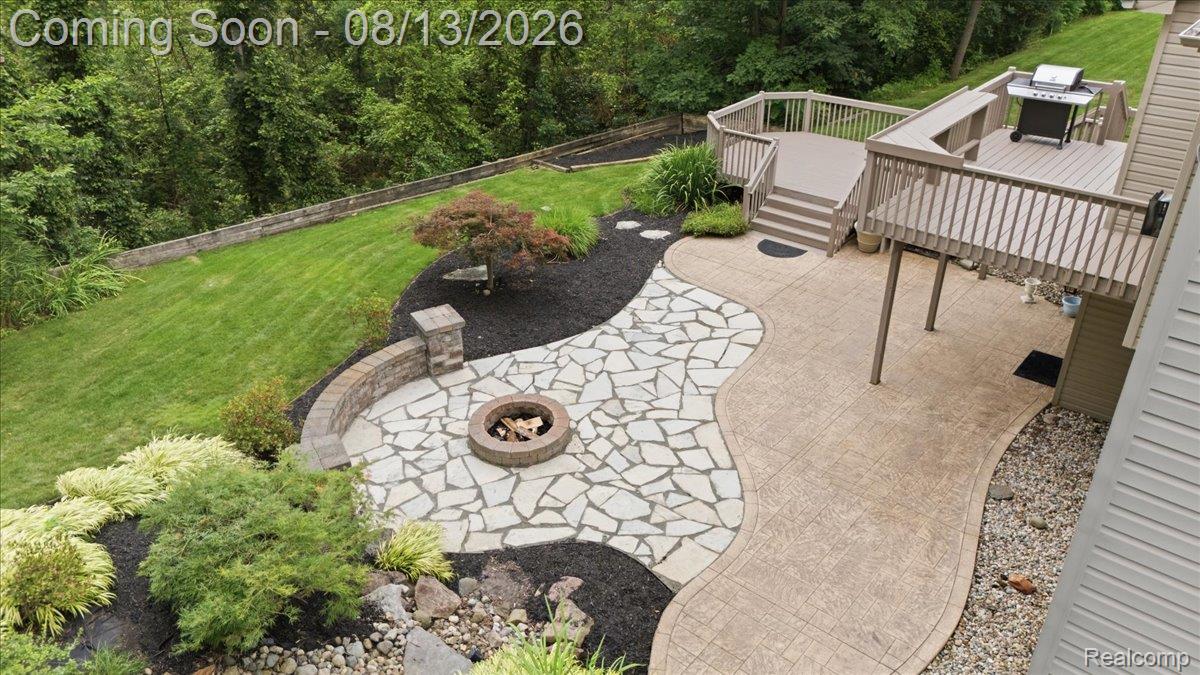 1393 Remsing Street Hartland, MI 48353 - Photo 55 of 71 Aerial view of the backyard