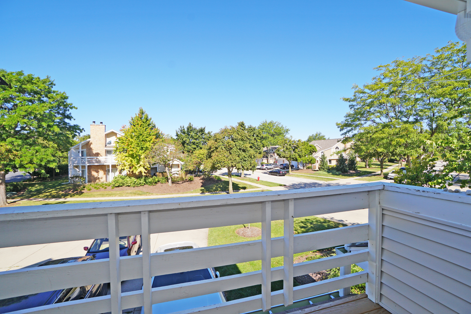 1217 Ranchview Court Buffalo Grove, IL 60089 - Photo 3 of 16 a view of a balcony with wooden floor and outdoor space