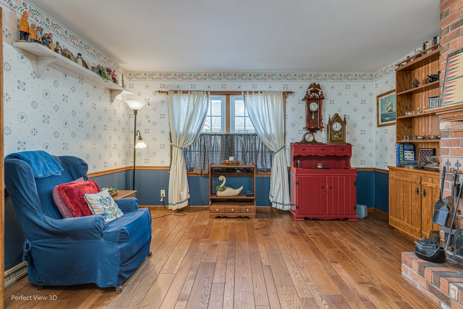 313 Alschuler Drive Aurora, IL 60506 - Photo 14 of 23 a living room with furniture and a fireplace