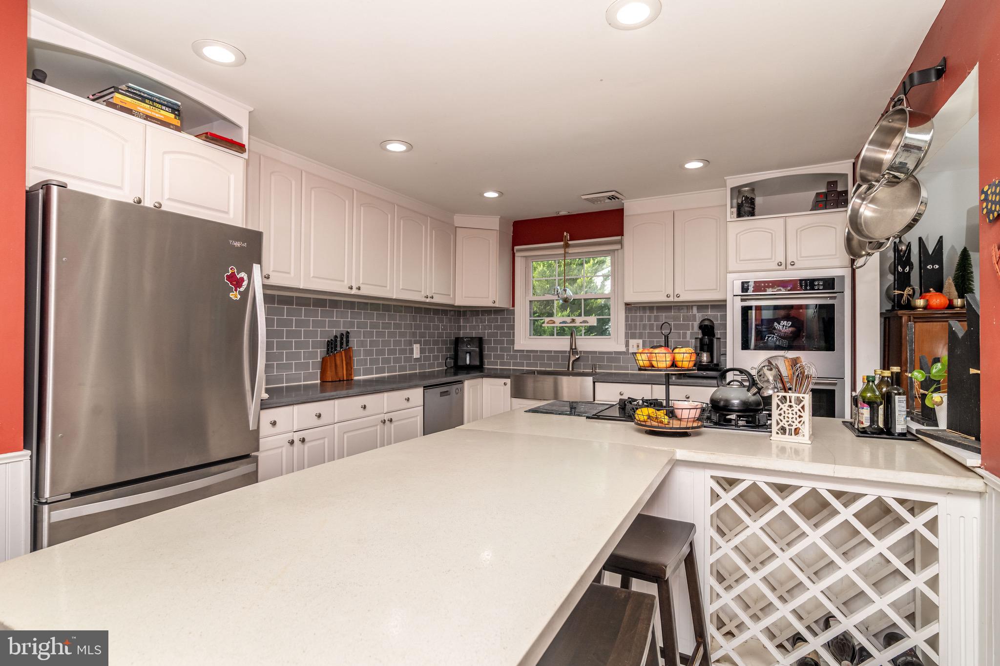 98 Nantucket Trail Medford, NJ 08055 - Photo 13 of 69 a kitchen with stainless steel appliances a refrigerator sink and microwave