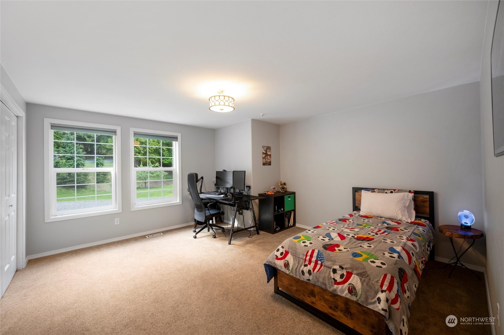 5052 Noon Road Bellingham, WA 98226 - Photo 30 of 40 a bedroom with a bed and a window