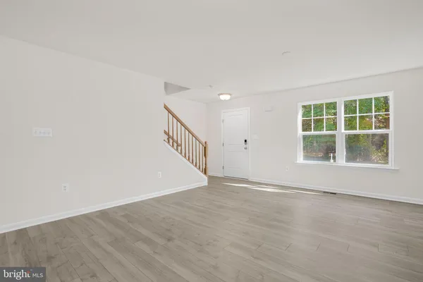 a view of a lake with a city