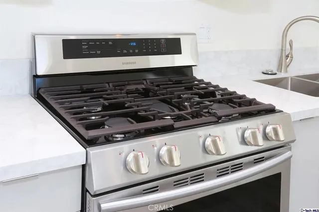 a close view of a stove