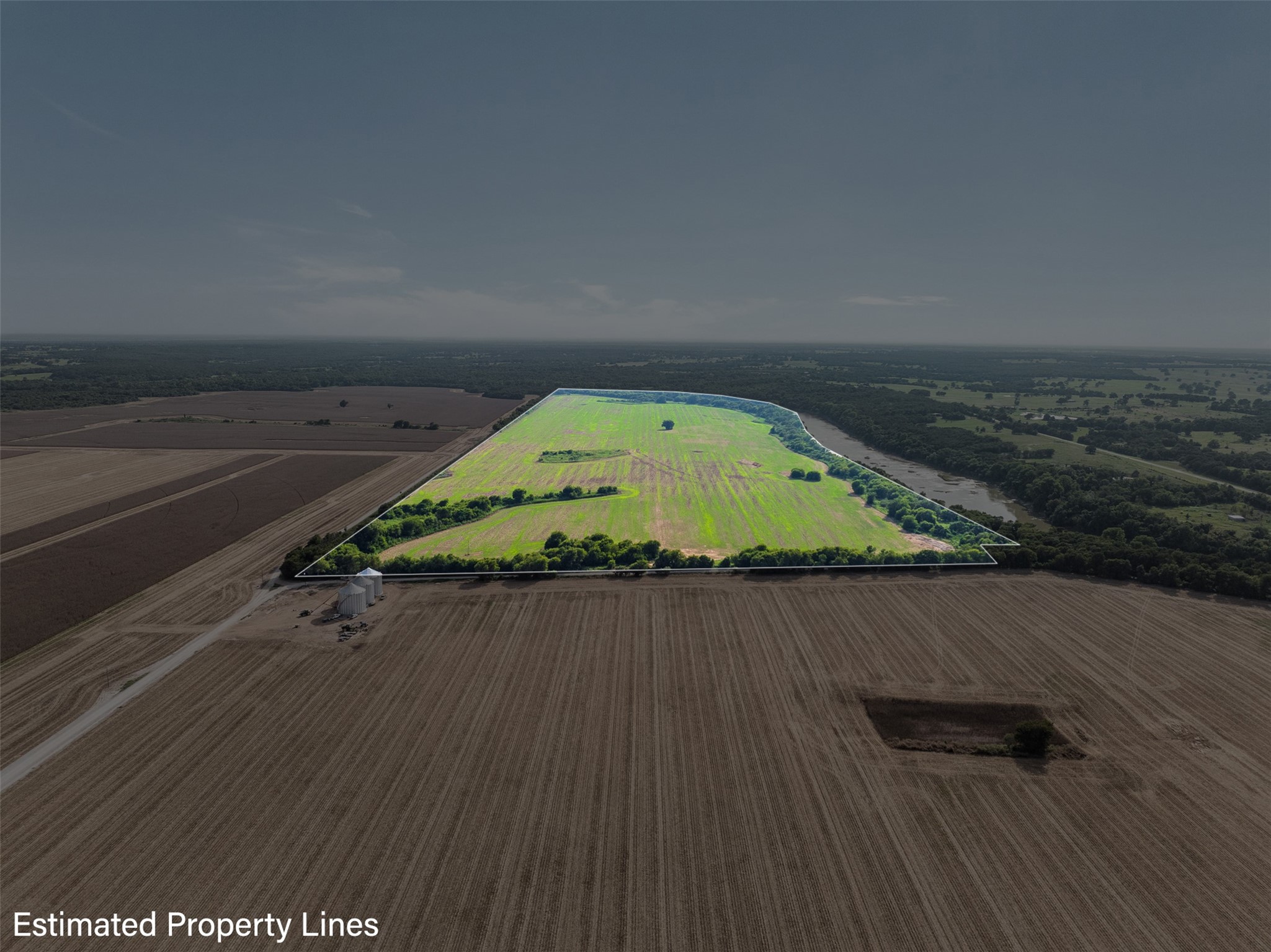 212-ac Black Bridge Road Calvert, TX 77837 - Photo 4 of 23 an aerial view of a wooden floor