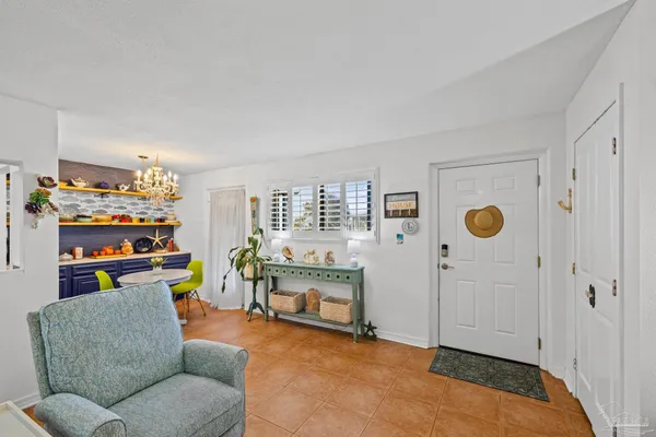 a view of livingroom with furniture and fireplace