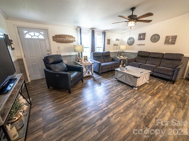 8331 Hills-View Road Oakboro, NC 28129 - Photo 20 of 34 a living room with furniture and wooden floor