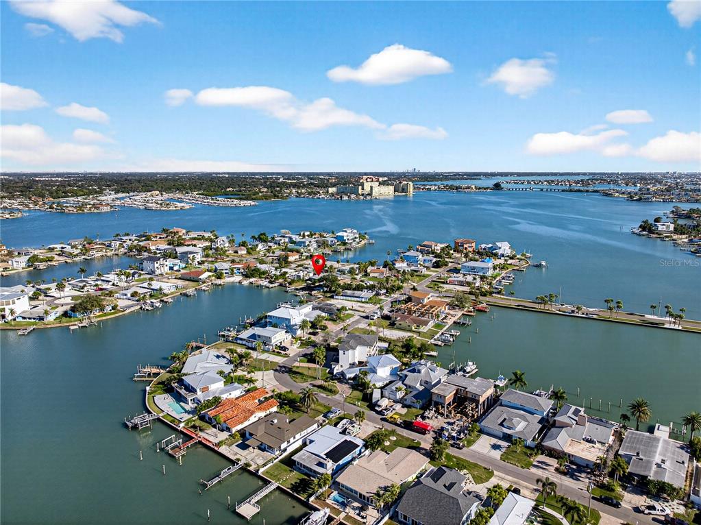 406 161st Avenue Redington Beach, FL 33708 - Photo 12 of 21 an aerial view of ocean and residential houses with outdoor space