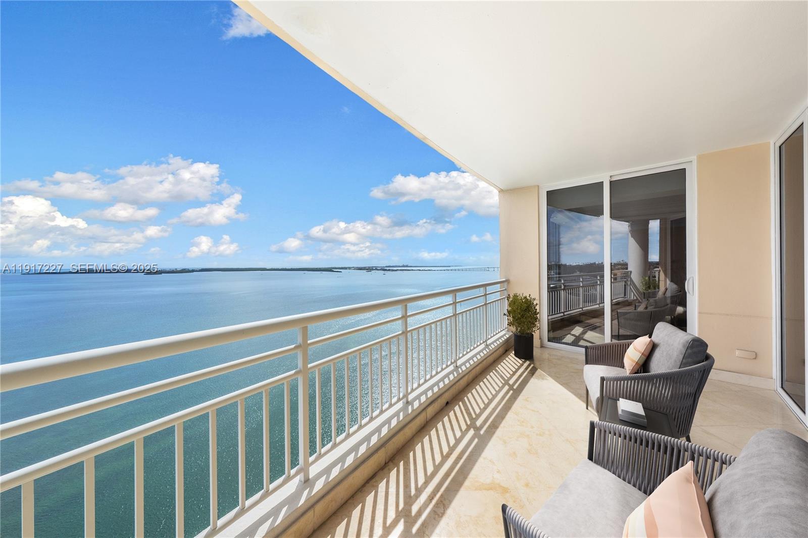 808 Brickell Key Drive, Unit 1802 Miami, FL 33131 - Photo 7 of 43 a view of balcony with couch
