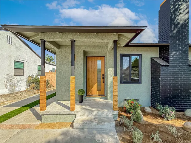 a view of a entryway door front of house