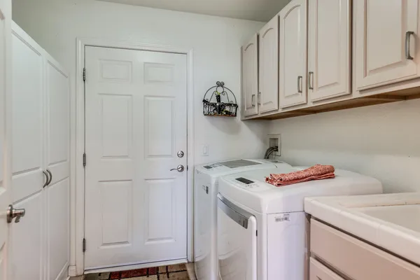 a room with storage and utility