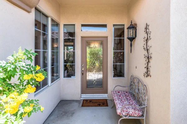 a house with glass door and glass door