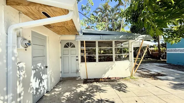 a view of a front door of a house