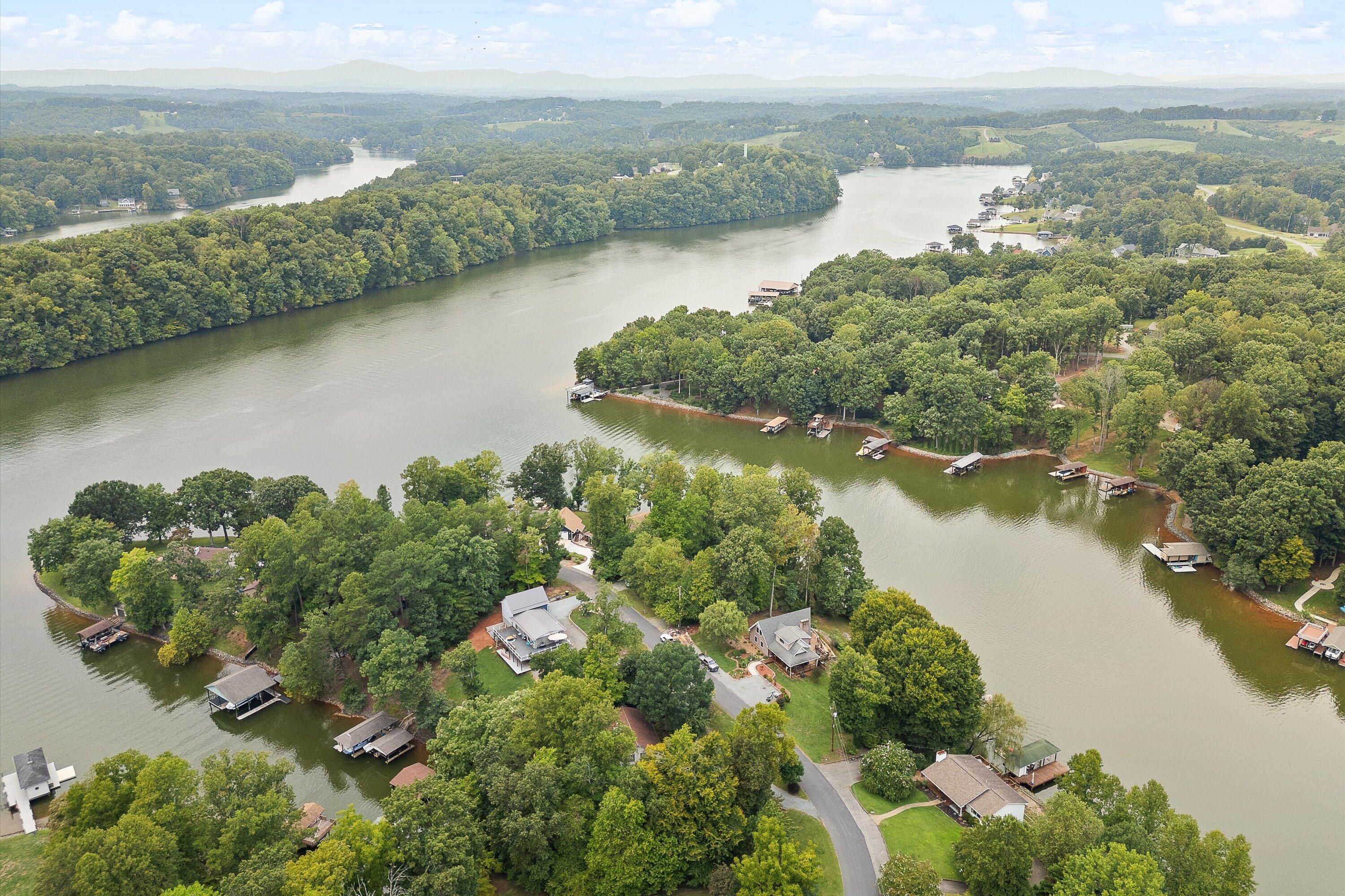 259 Brooks Point Lane Union Hall, VA 24176 - Photo 48 of 59 a view of a lake with a houses