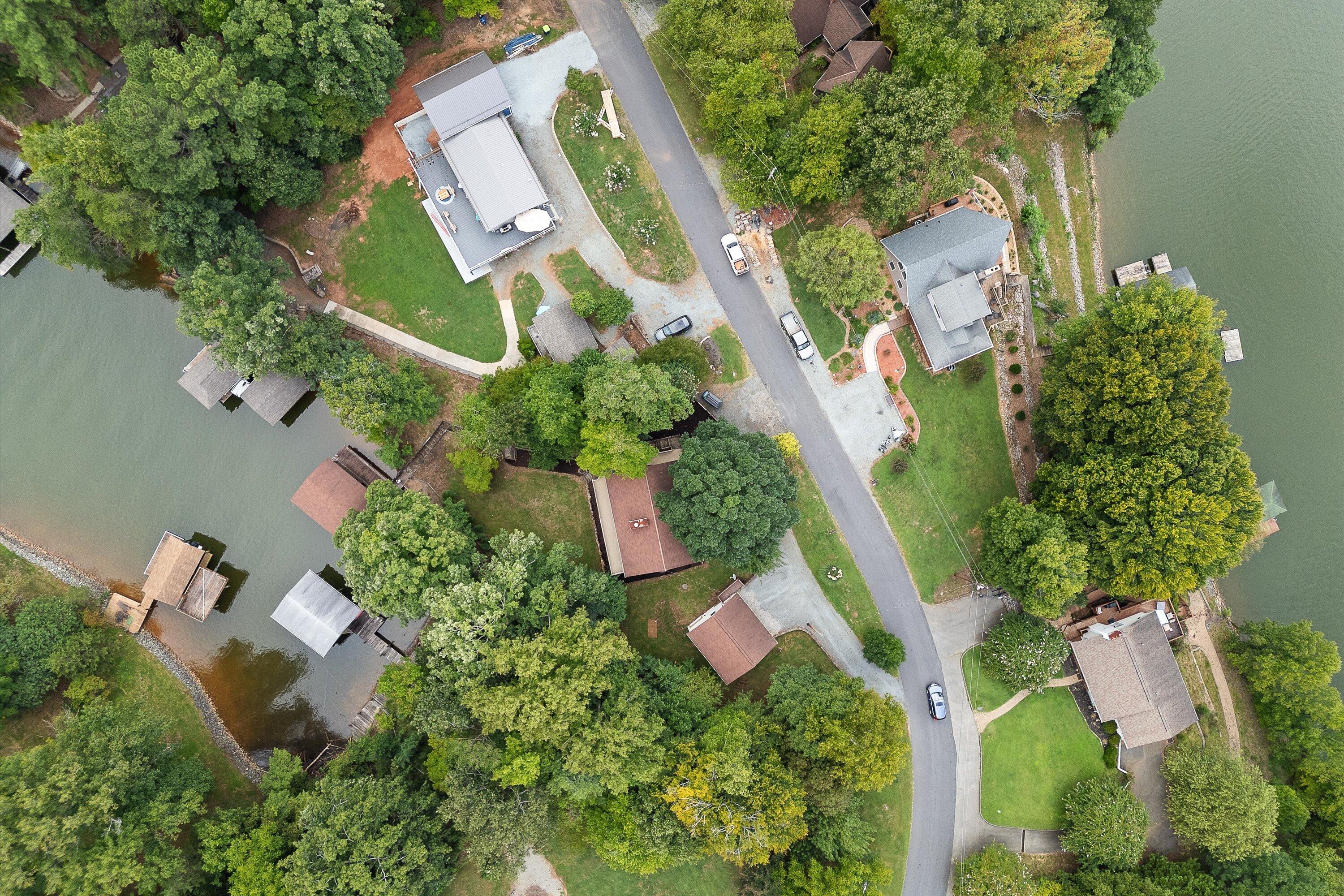 259 Brooks Point Lane Union Hall, VA 24176 - Photo 49 of 59 an aerial view of house with yard