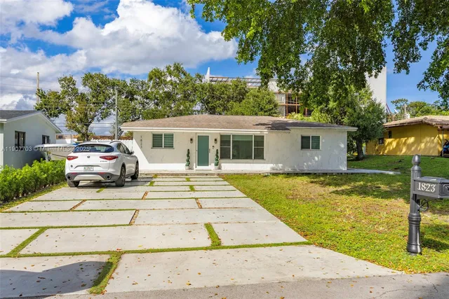 a view of a house with a swimming pool