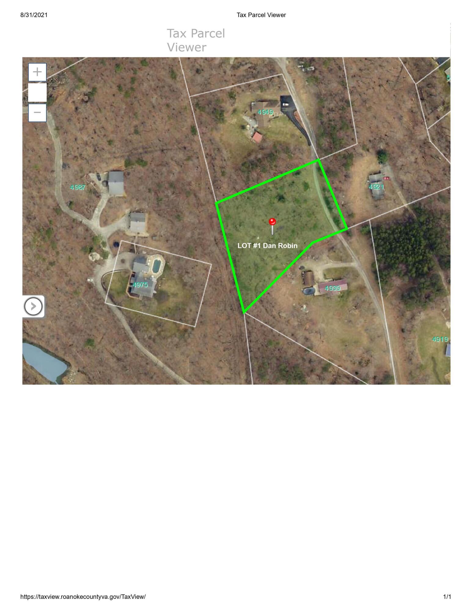 0 Dan Robin Road Salem, VA 24153 - Photo 2 of 2 Lot 1, Dan Robin Rd.