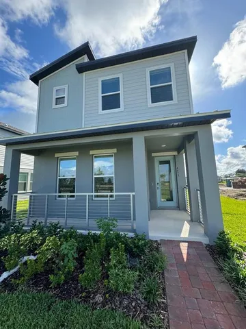 a house view with a outdoor space