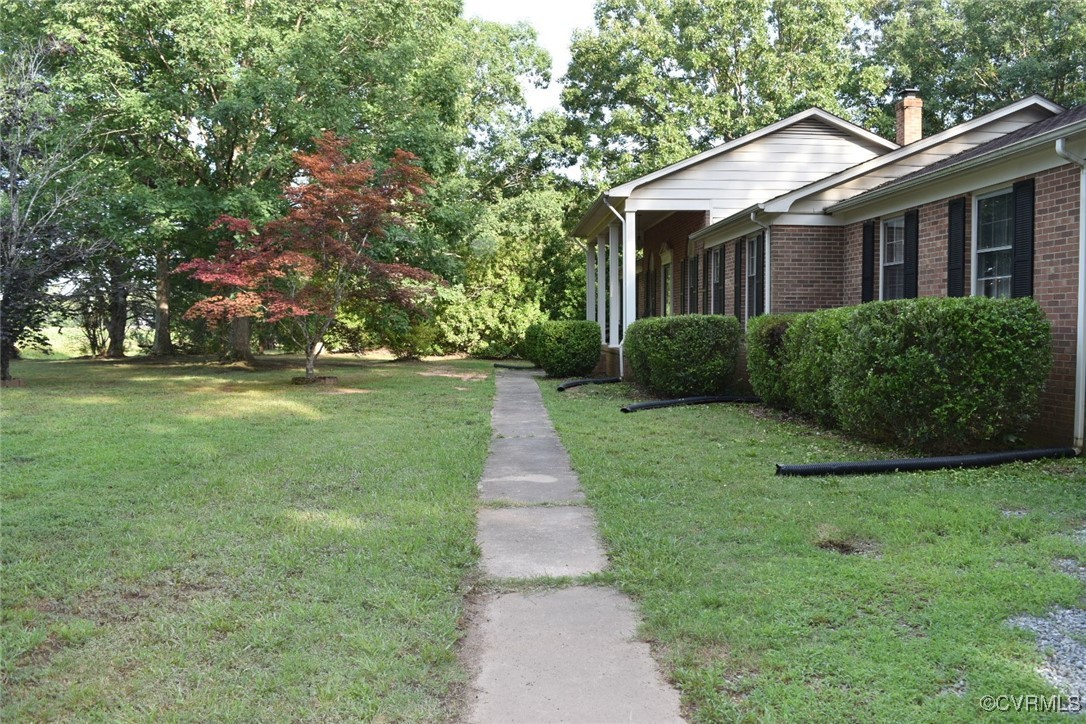 3023 Mt Laurel Road Clover, VA 24534 - Photo 5 of 26 a view of a yard in front of house